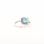 SORTIJA TOPACIO Y DIAMANTES