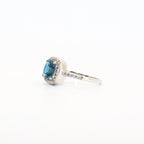 SORTIJA TOPACIO Y DIAMANTES