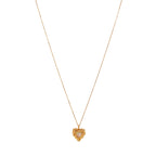 CADENA CON COLGANTE CORAZON CON OPALO BLANCO