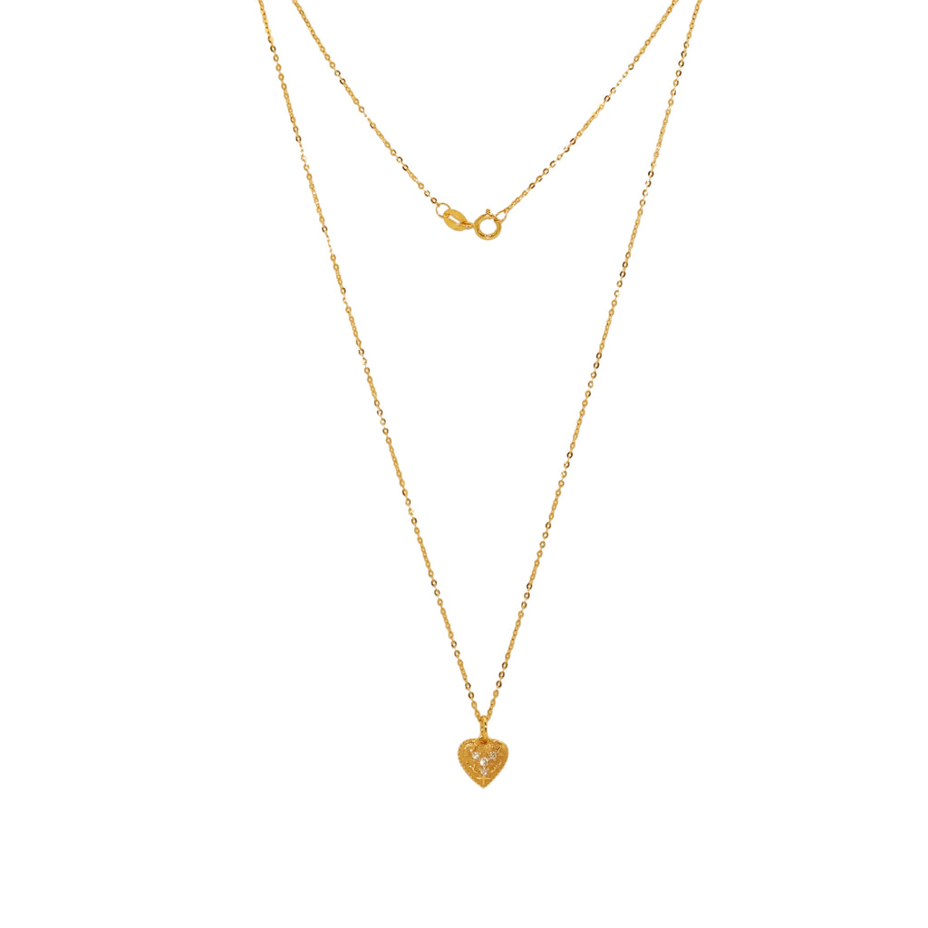 CADENA CON COLGANTE CORAZON BRILLANTES