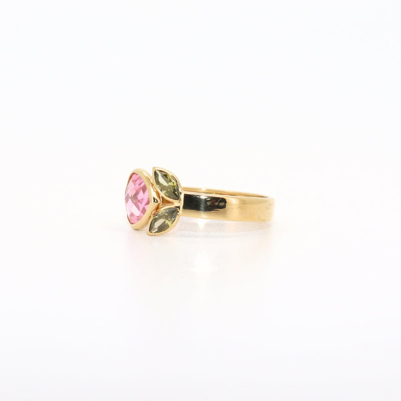 ANILLO CORAZON ROSA