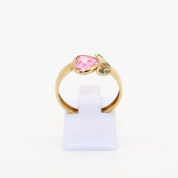 ANILLO CORAZON ROSA