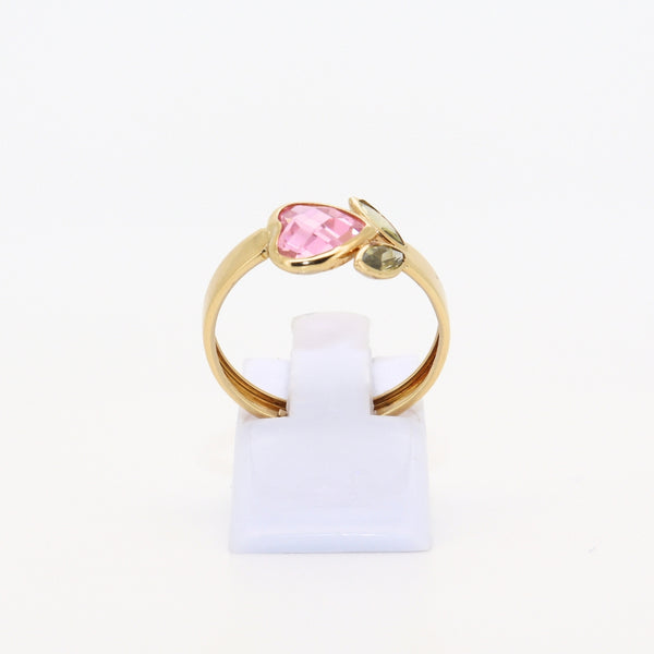 ANILLO CORAZON ROSA