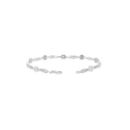PULSERA ORO BLANCO Y BRILLANTES