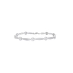PULSERA ORO BLANCO Y BRILLANTES