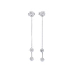 PENDIENTES ORO BLANCO Y BRILLANTES