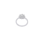 SORTIJA FLOR ORO BLANCO CON DIAMANTES