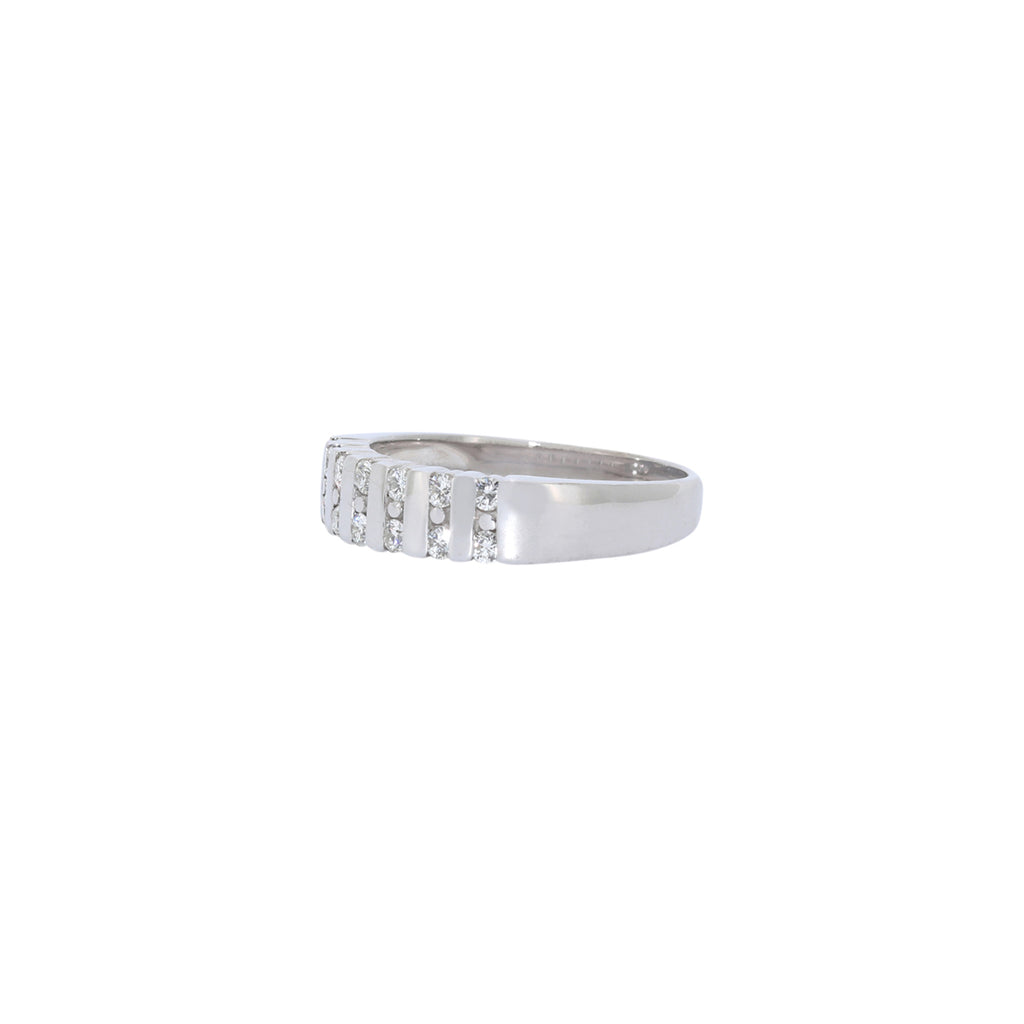 SORTIJA ORO BLANCO CON BRILLANTES