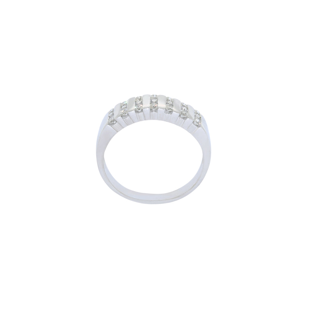 SORTIJA ORO BLANCO CON BRILLANTES