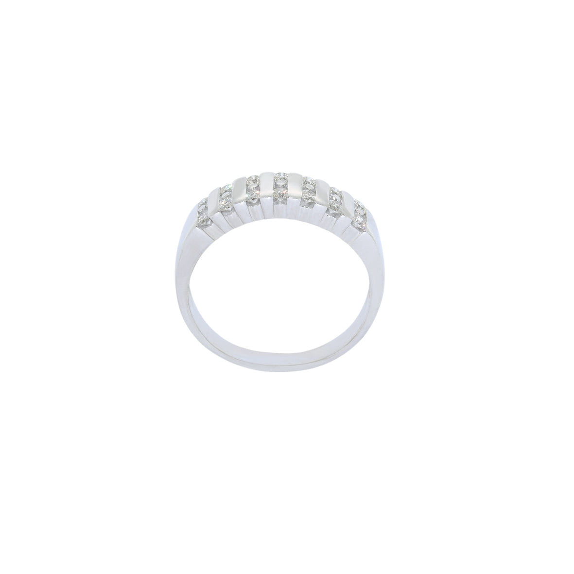SORTIJA ORO BLANCO CON BRILLANTES
