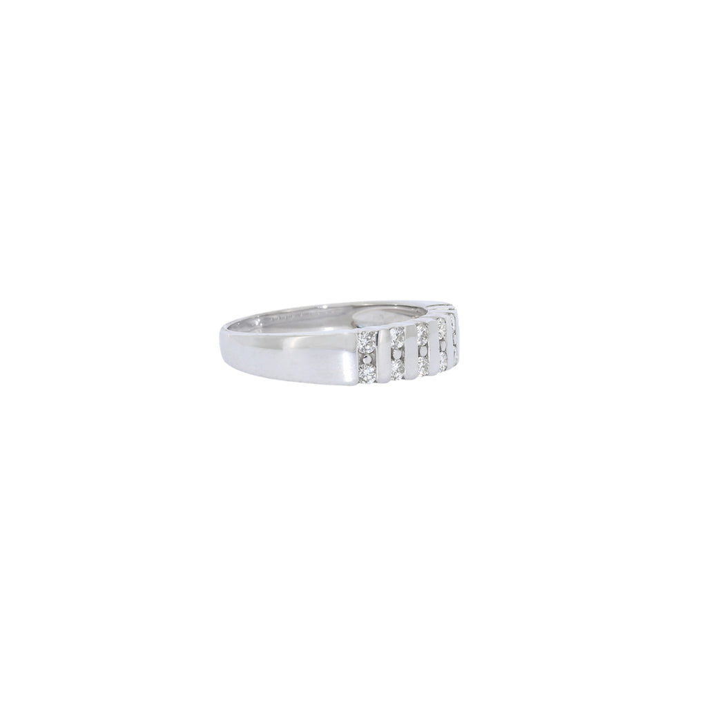 SORTIJA ORO BLANCO CON BRILLANTES