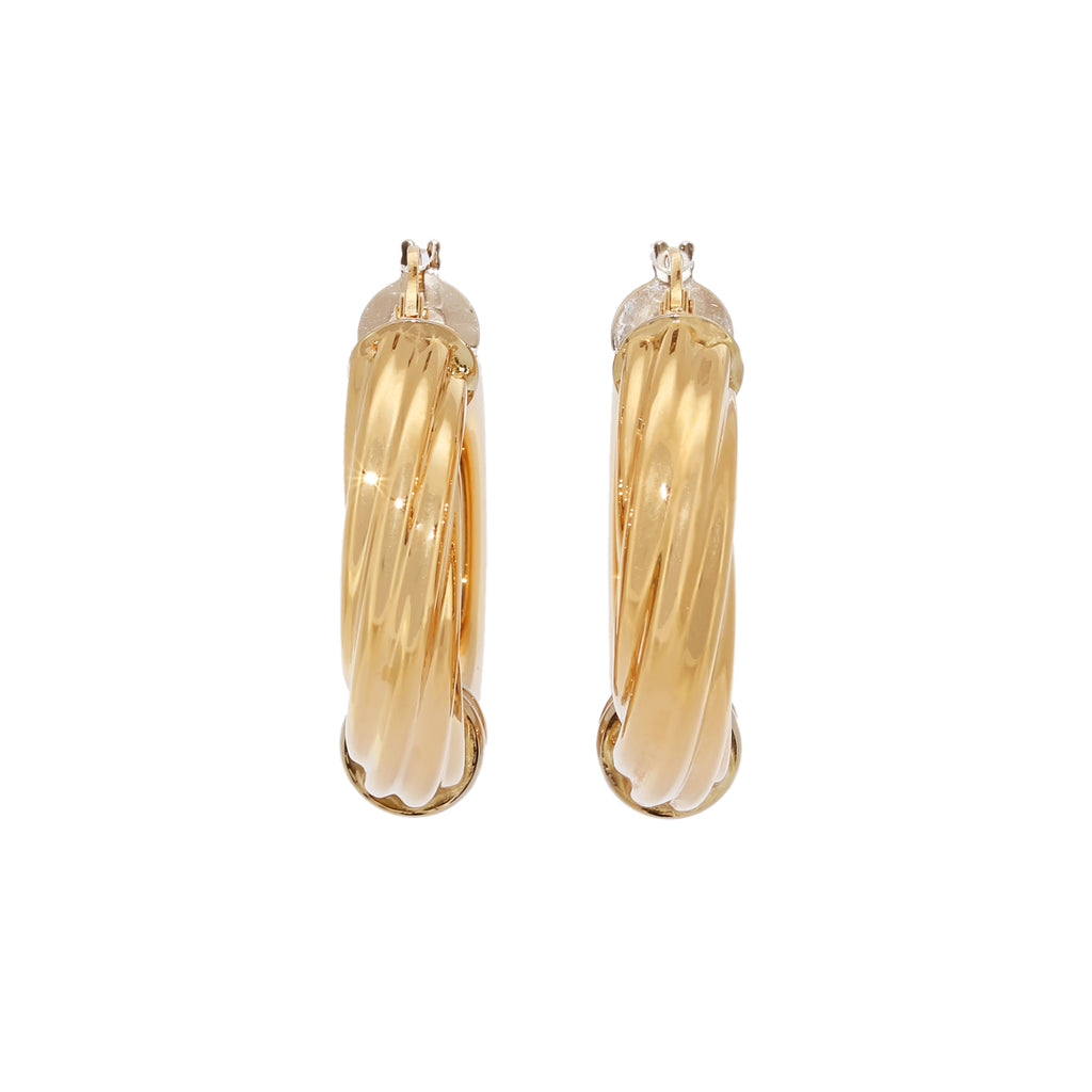PENDIENTES ARO BICOLOR
