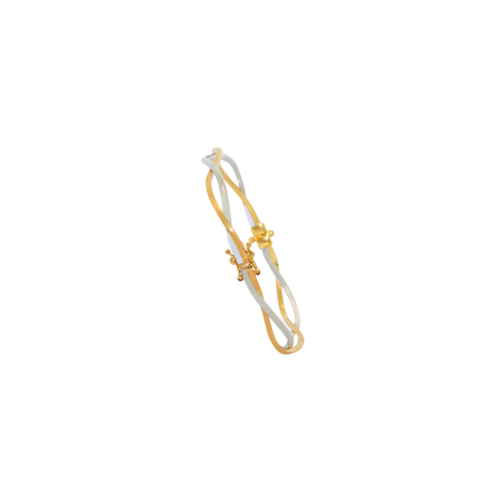 PULSERA RIGIDA BICOLOR