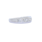 ANILLO ORO BLANCO 7 BRILLANTES