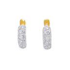 PENDIENTES BICOLOR CON CIRCONITAS