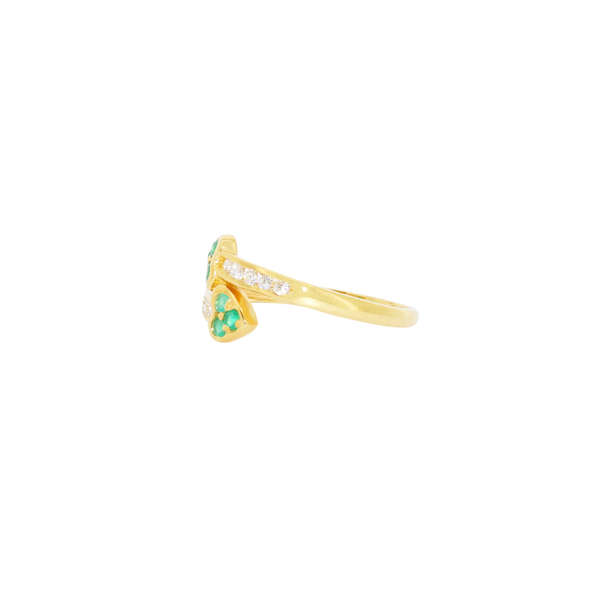 ANILLO TUYYO TREBOLES CON CIRCONITAS