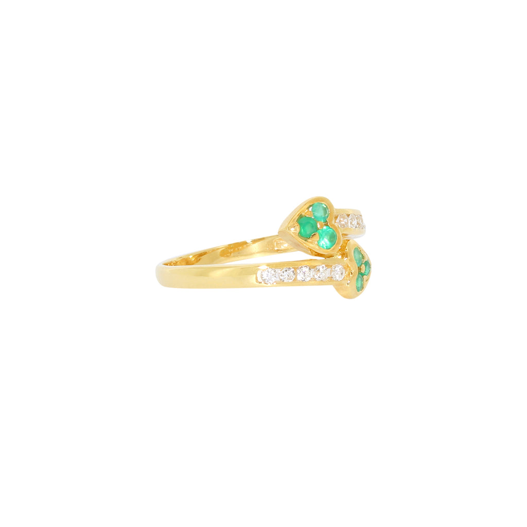 ANILLO TUYYO TREBOLES CON CIRCONITAS