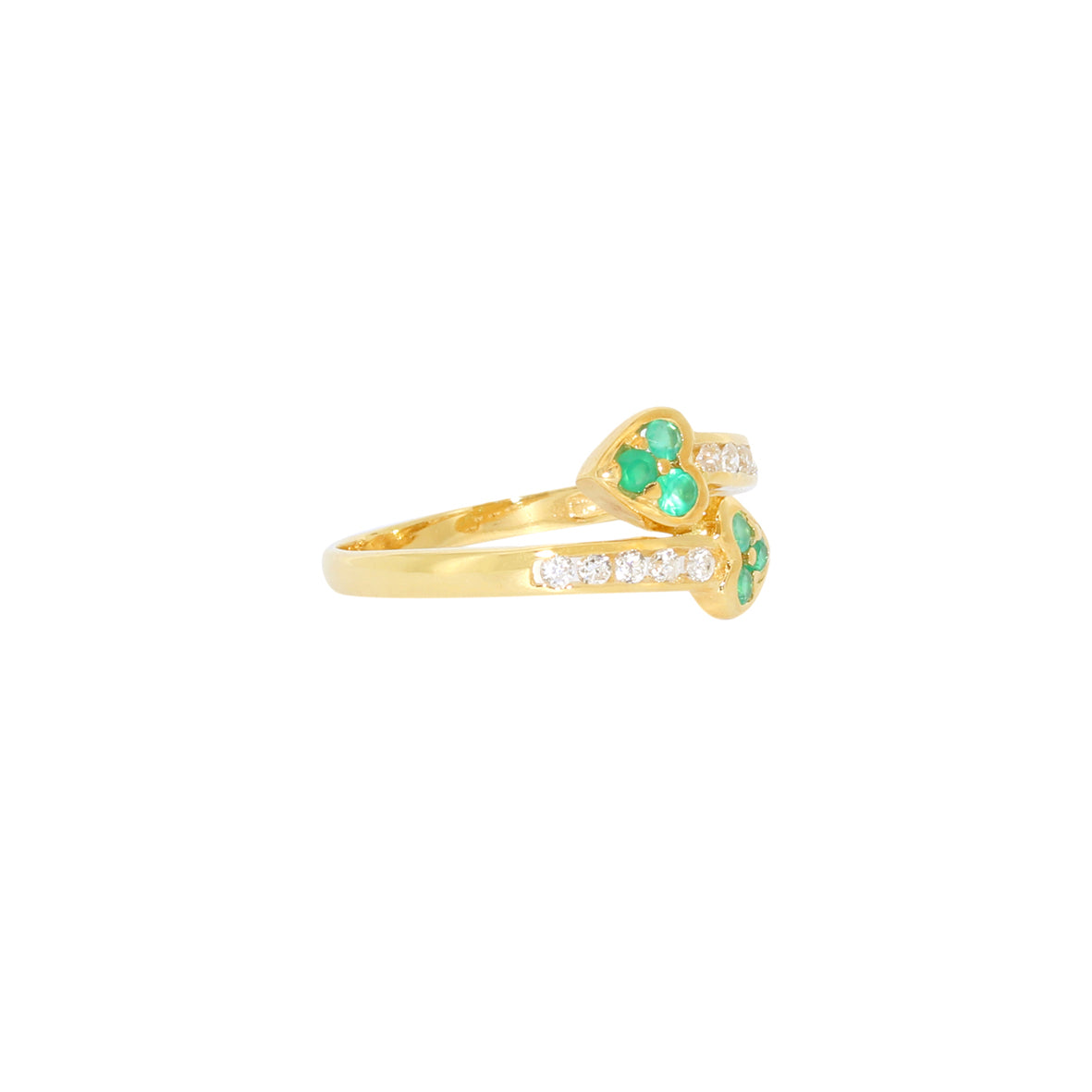 ANILLO TUYYO TREBOLES CON CIRCONITAS