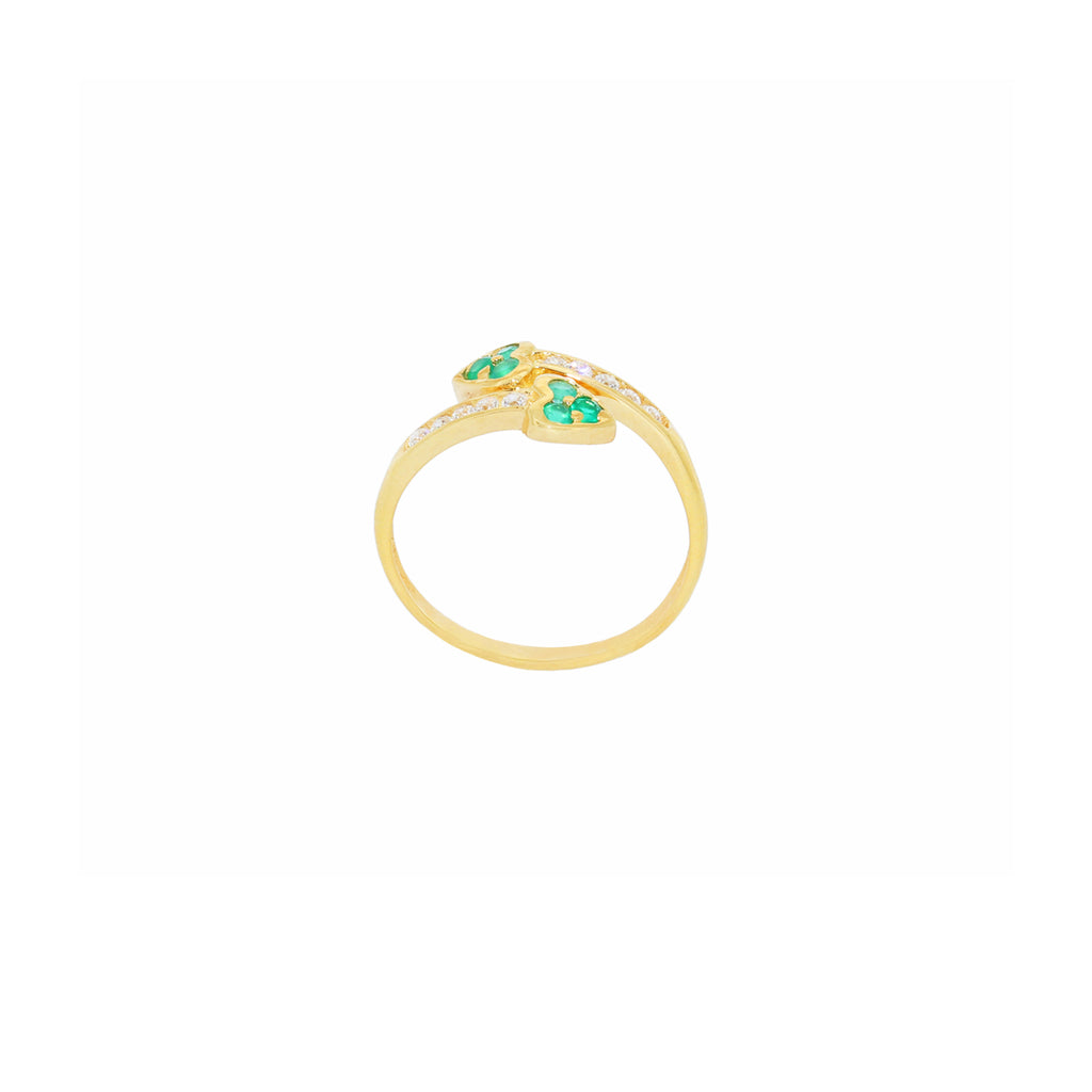 ANILLO TUYYO TREBOLES CON CIRCONITAS