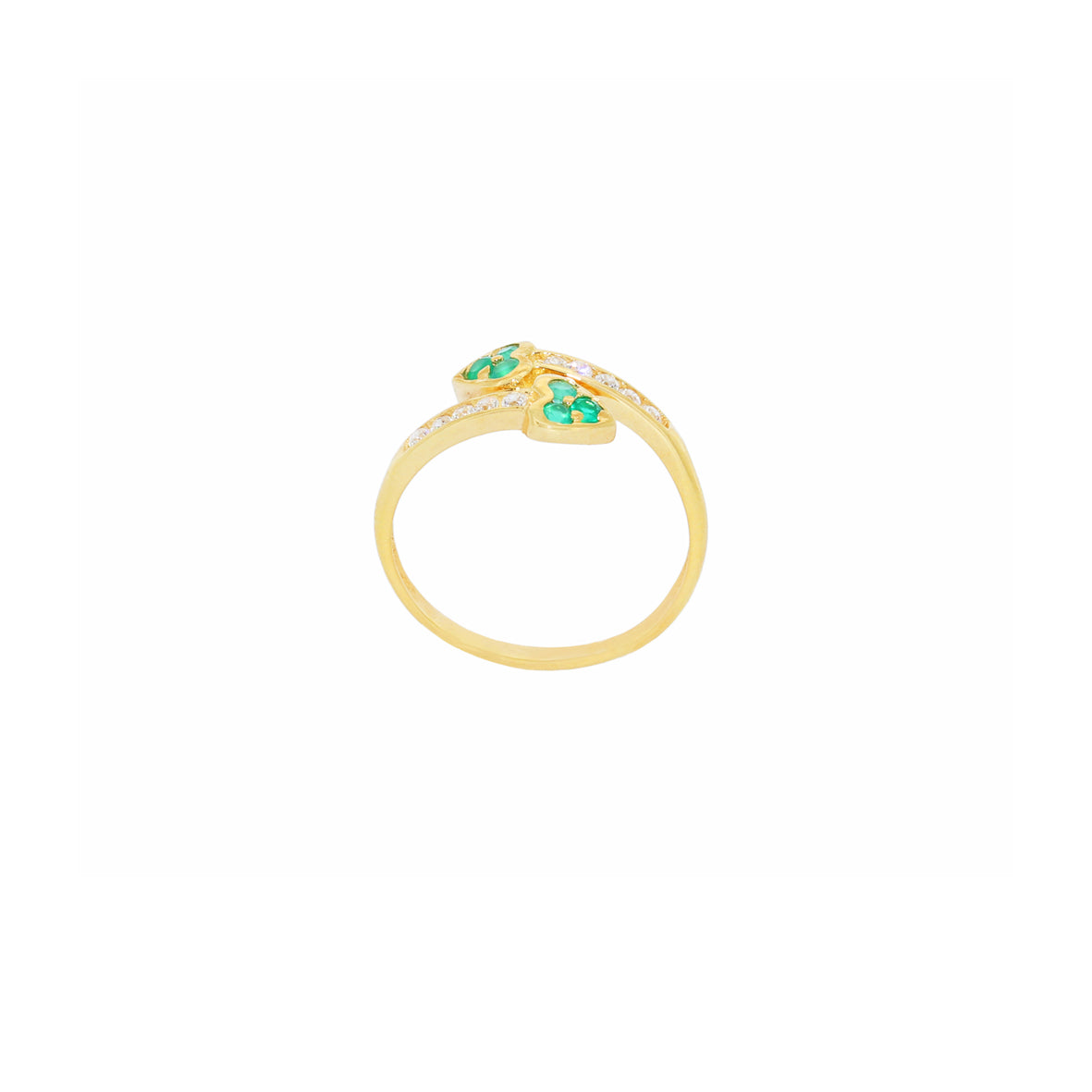 ANILLO TUYYO TREBOLES CON CIRCONITAS