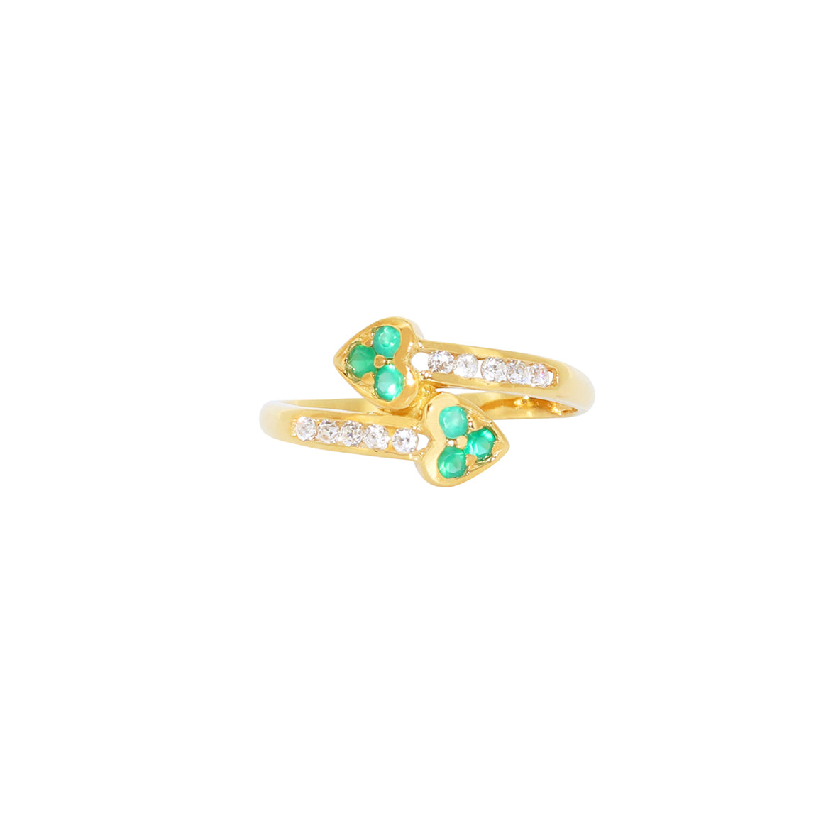 ANILLO TUYYO TREBOLES CON CIRCONITAS