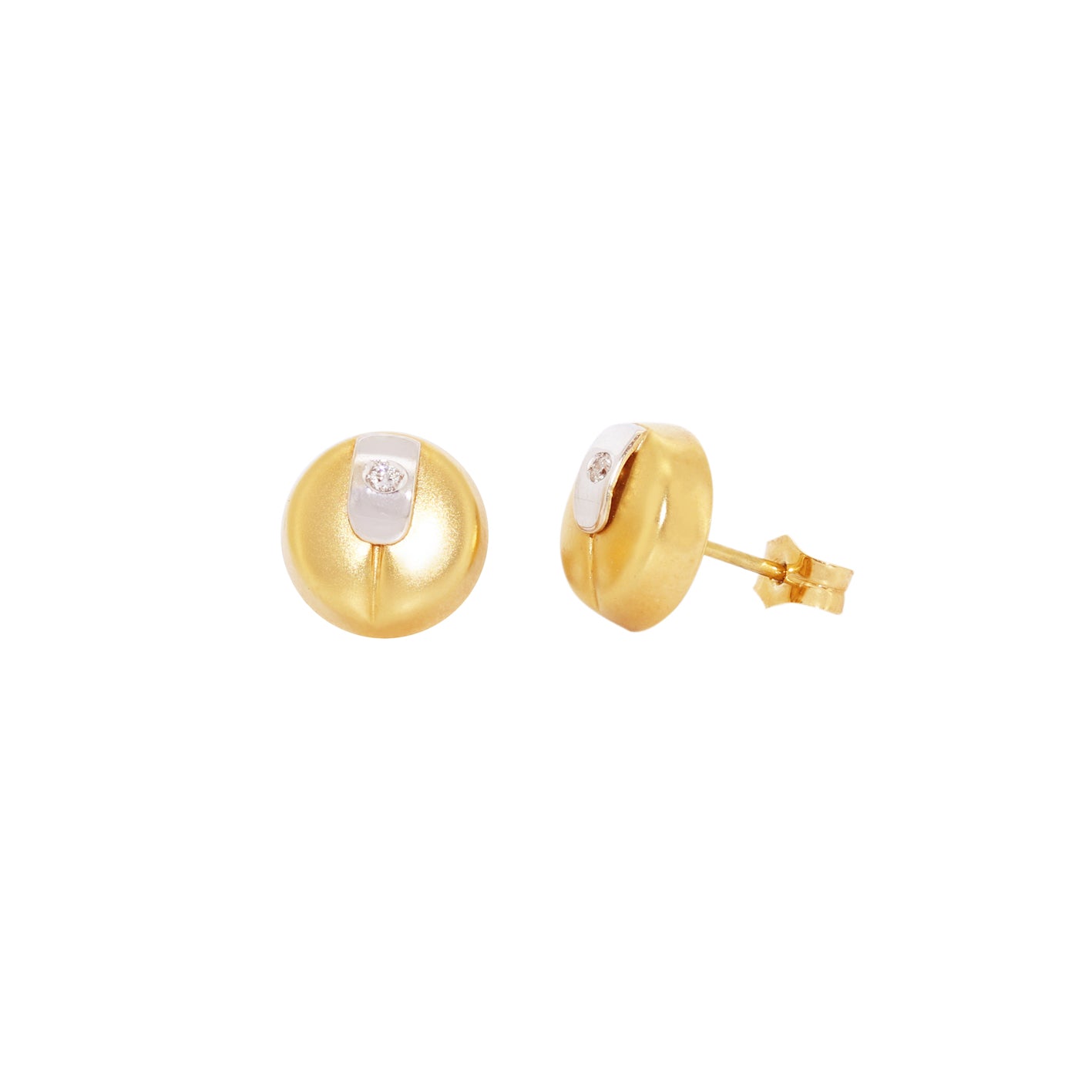 PENDIENTES REDONDOS 2 COLORES CON CIRCONITA
