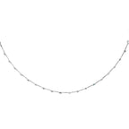 COLLAR RIGIDO ORO BLANCO Y BRILLANTES