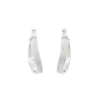 PENDIENTES ARO DE ORO BLANCO ARENADOS