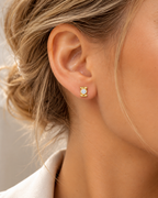 PENDIENTES CUADRADOS CON CIRCONITAS