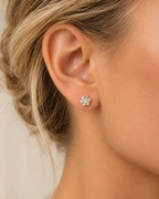 PENDIENTES FLOR CON CIRCONITAS