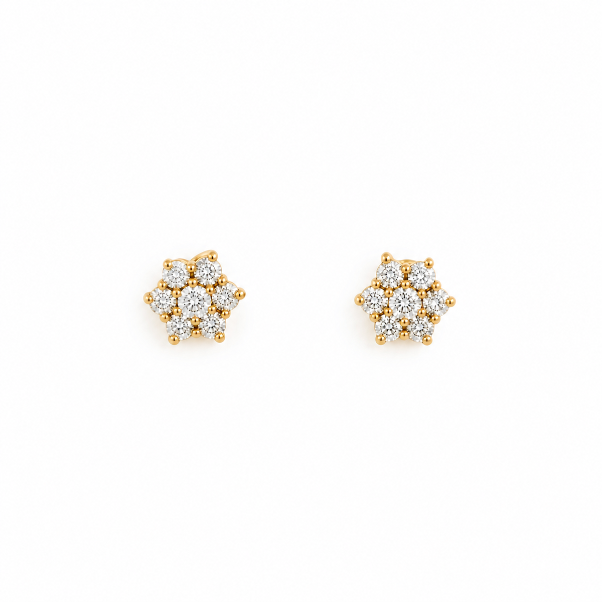 PENDIENTES FLOR CON CIRCONITAS