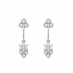 PENDIENTES LARGOS FLOR CON CIRCONITAS