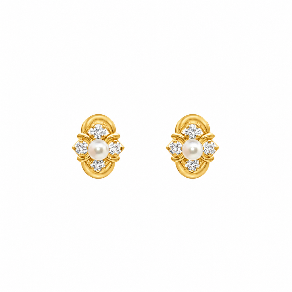 PENDIENTES CON PERLAS Y CIRCONITAS