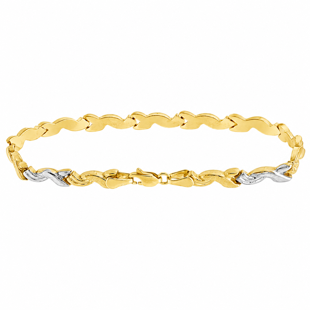 PULSERA SEMIRIGIDA BICOLOR