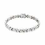 PULSERA ORO BLANCO CON BRILLANTES