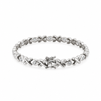 PULSERA ORO BLANCO CON BRILLANTES