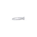 SOLITARIO ORO BLANCO CON BRILLANTES