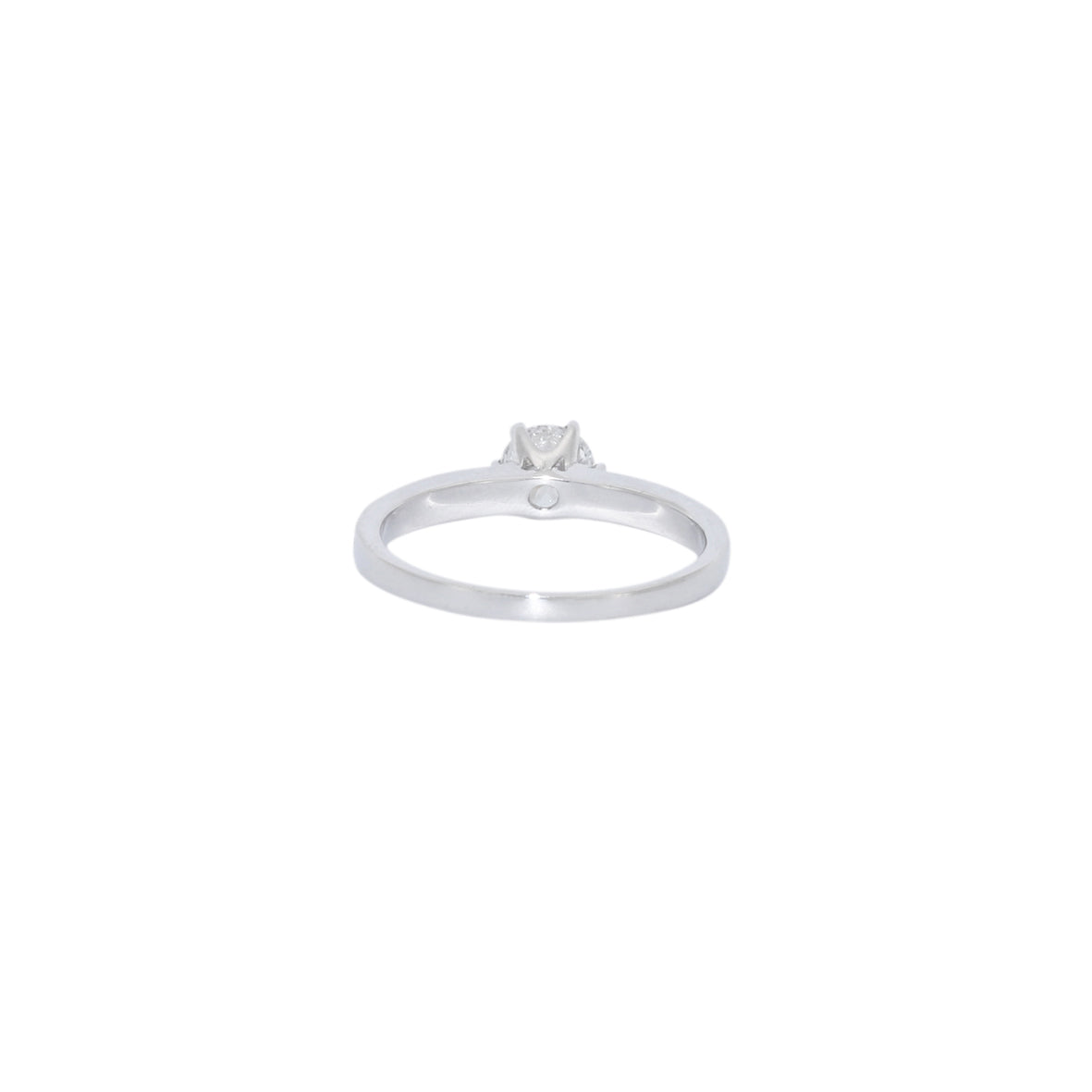 SOLITARIO ORO BLANCO CON BRILLANTES