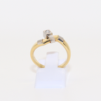ANILLO BICOLOR CON BRILLANTE