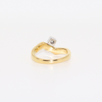 ANILLO BICOLOR CON BRILLANTE
