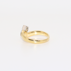 ANILLO BICOLOR CON BRILLANTE