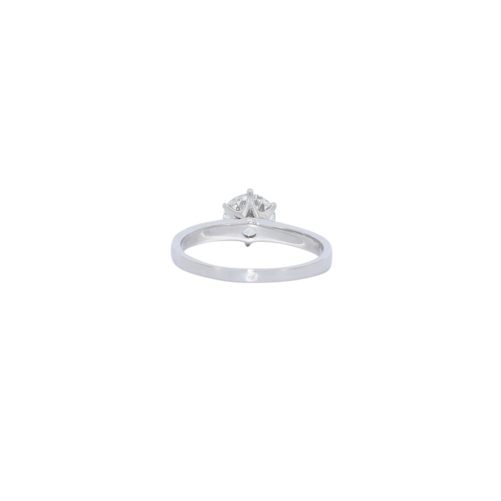 SOLITARIO ORO BLANCO CON BRILLANTE