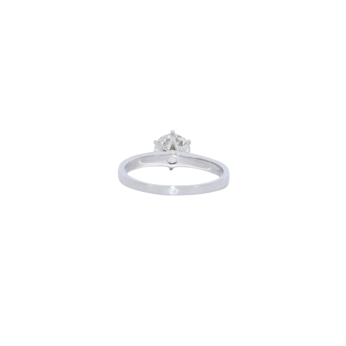 SOLITARIO ORO BLANCO CON BRILLANTE