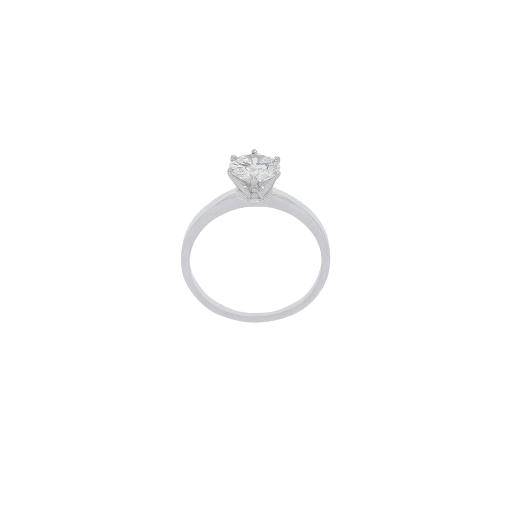 SOLITARIO ORO BLANCO CON BRILLANTE