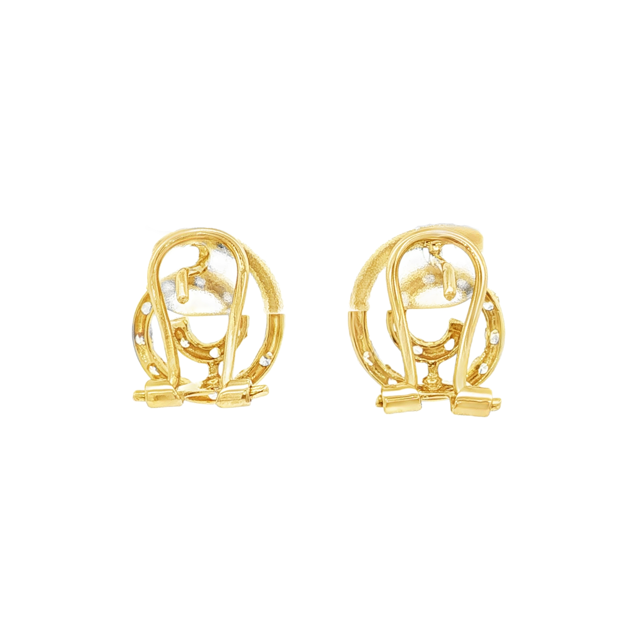 PENDIENTES CARACOL CON CIRCONITAS