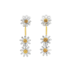 PENDIENTES MARGARITAS BICOLOR