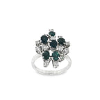 ANILLO COSTELACION CON DIAMANTES Y ZAFIROS