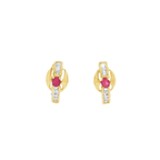 PENDIENTES AURORA ROJA CON CIRCONITAS