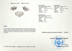 CONJUNTO SORTIJA Y PENDIENTES ORO BLANCO Y MARQUISES
