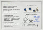 PENDIENTES ORO BLANCO ZAFIRO Y BRILLANTES